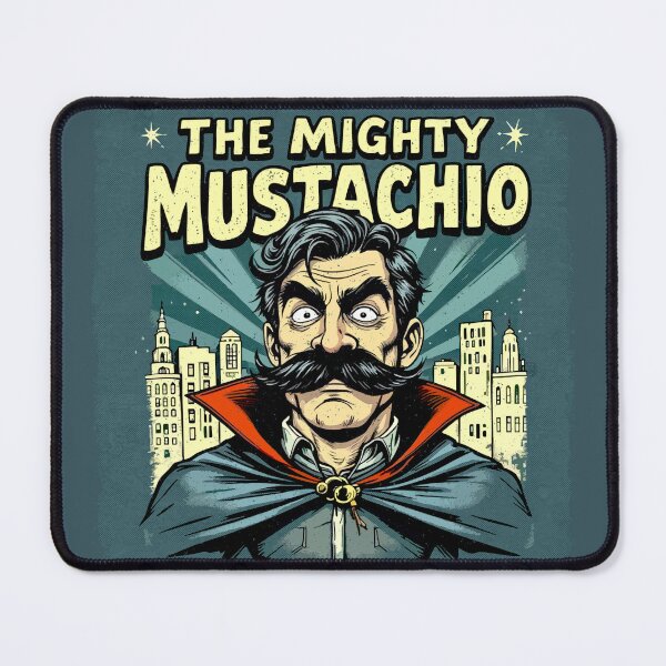 Item preview, The Mighty Mustachio – Midnight Edition designed and sold by SteadyRolling.