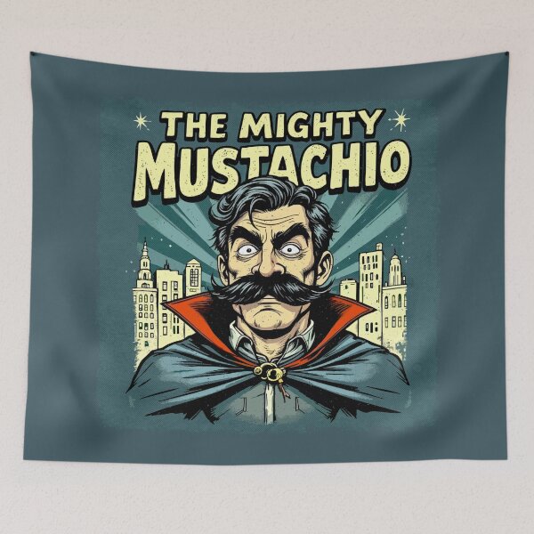 Item preview, The Mighty Mustachio – Midnight Edition designed and sold by SteadyRolling.