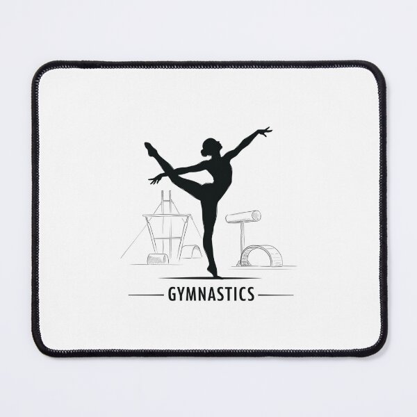 Item preview, Elegant Gymnastics Silhouette – Dynamic and Artistic Athlete Design designed and sold by Colorful-Garden.