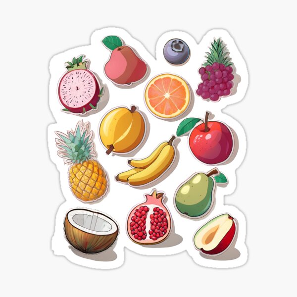 Vista previa del artículo con la obra «Frutas que me encantan», diseñado y vendido por BVeelr.