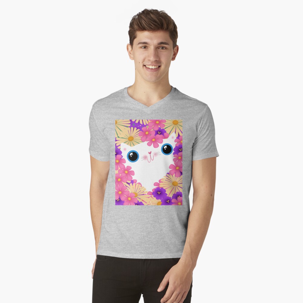 Aperçu de l'œuvre T-shirt col V créée et vendue par gal-art.