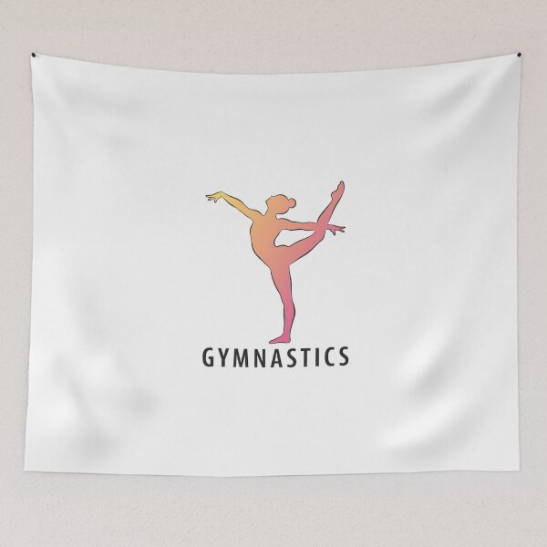 Item preview, Elegant Gymnastics Silhouette – Dynamic and Artistic Athlete Design designed and sold by Colorful-Garden.