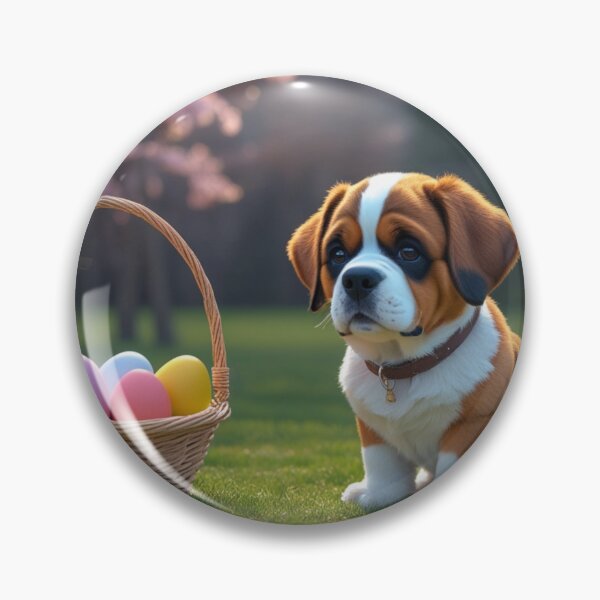 Item preview, Festive Easter St Bernard designed and sold by NeatThingLover.