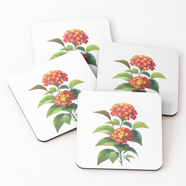 Item preview, Red Lantana (Lantana camara) designed and sold by HOMETOWN86.