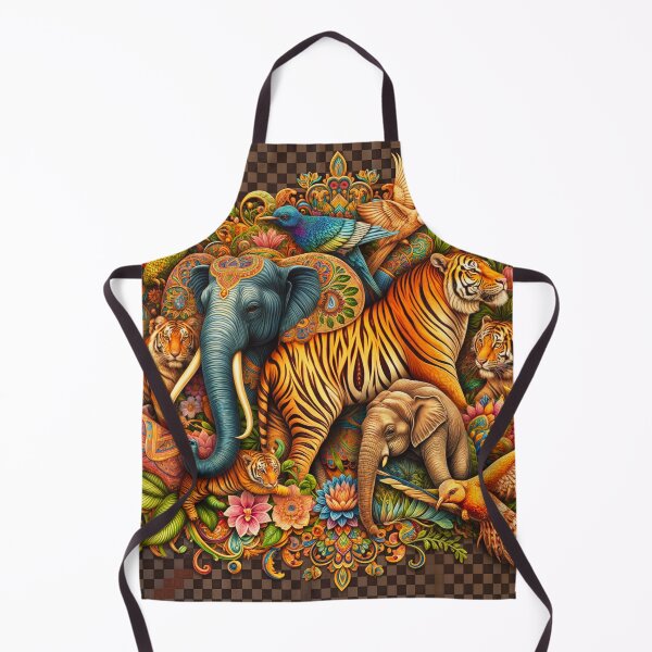 Artikelvorschau, ?✨ „Majestätische Tierwelt: Elefanten, Tiger und Vögel in einem Paradies aus Farben“ ✨? entworfen und verkauft von Tienda Argentina.