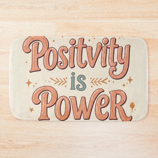 Item preview, "Positivity is Power" in Boho Style Font designed and sold by javastocks.