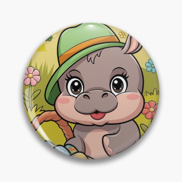 Item preview, Happy Easter with Hippo designed and sold by NeatThingLover.