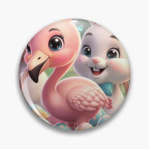 Item preview, Happy Easter with Flamingo designed and sold by NeatThingLover.