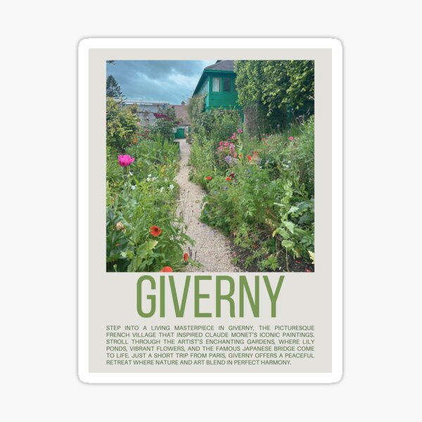 Aperçu de l'œuvre Affiche de voyage de Giverny, France créée et vendue par Jovanry03.
