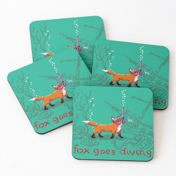 Item preview, Fox Goes Diving designed and sold by Foxloxart.