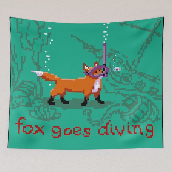 Item preview, Fox Goes Diving designed and sold by Foxloxart.