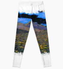 Volcano drawn Art Leggings