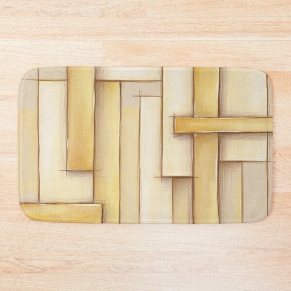Item preview, Golden Geometric Sketch — Minimalist Line Art Wall Decor designed and sold by Harmonic_Layers.