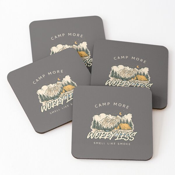 Item preview, Camp More Worry Less Smell Like Smoke T-Shirt designed and sold by gjen53.