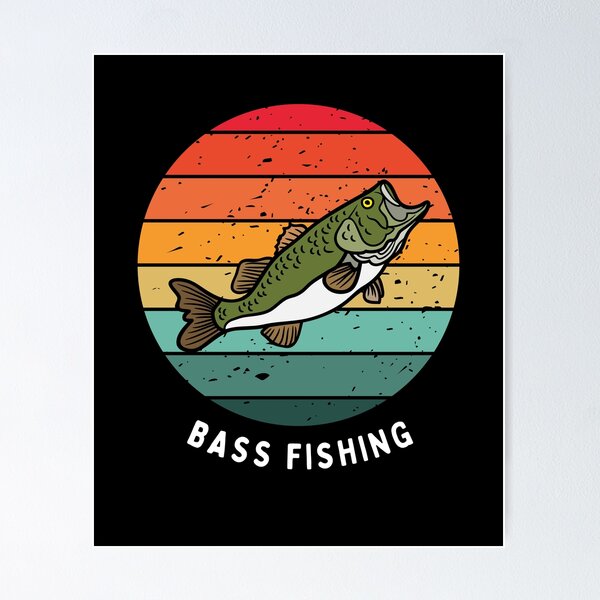 Item preview, Largemouth Bass Fishing Design – Colorful Angler’s Bass Design for Fishermen designed and sold by David Waters.