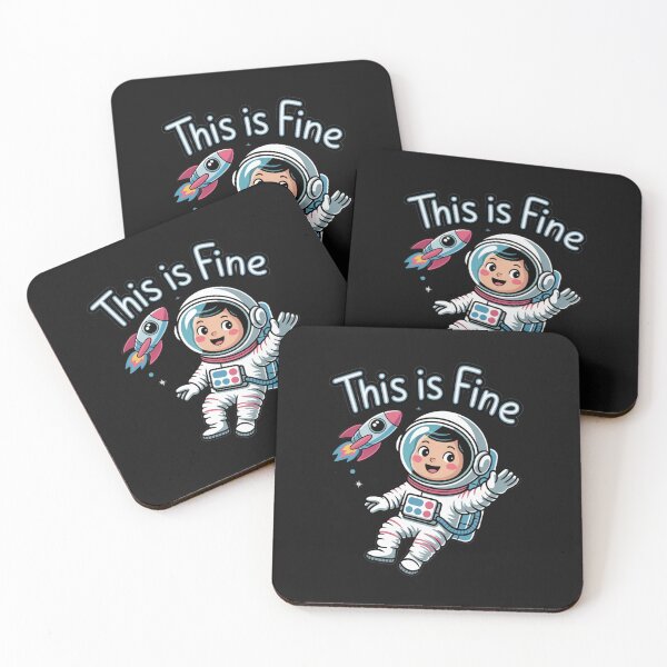 Item preview, This is Fine – Space Adventure designed and sold by SignumShop.