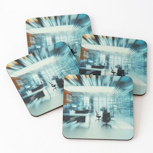 Item preview, Blurred modern office interior designed and sold by anytka.