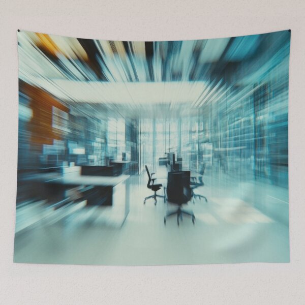 Item preview, Blurred modern office interior designed and sold by anytka.