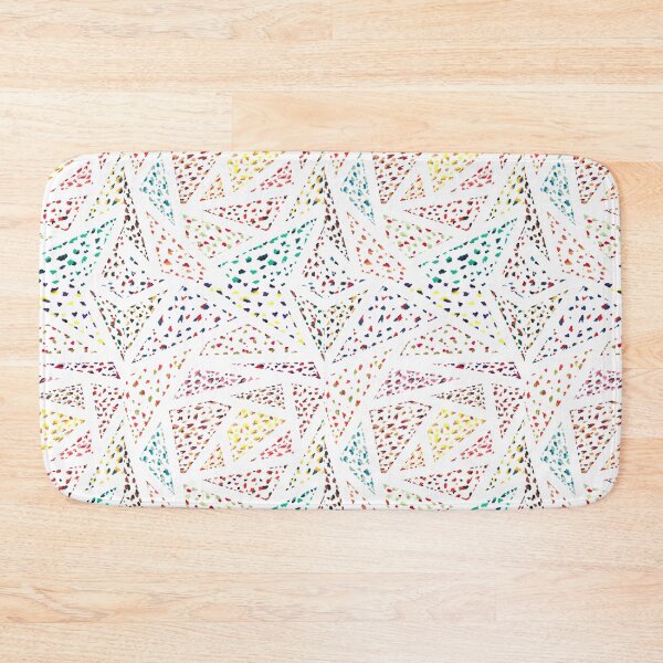 Item preview, abstract triangles colorful spotted pattern  designed and sold by adbrotherstudio.