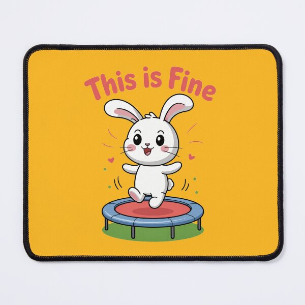 Item preview, This is Fine – Bouncing Bunny designed and sold by SignumShop.