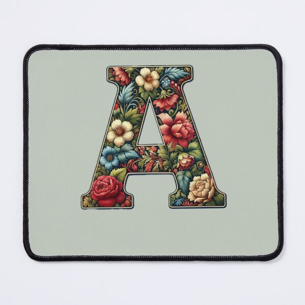 Item preview, Floral Monogram Letter A – Elegant Botanical Design” designed and sold by CreationbyNiki.