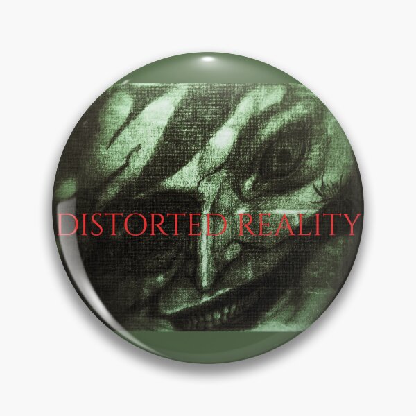 Item preview, Distorted Reality – Twisted Grinning Face Green Abstract Art designed and sold by Anomaly Effect.