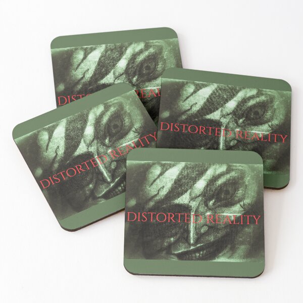 Item preview, Distorted Reality – Twisted Grinning Face Green Abstract Art designed and sold by Anomaly Effect.