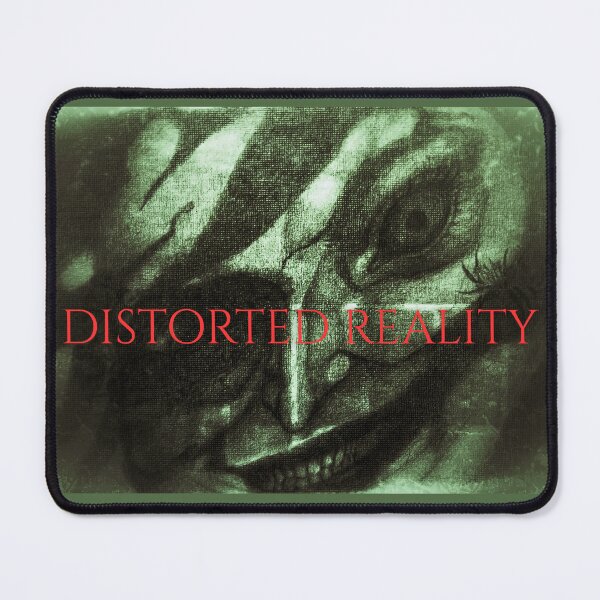 Item preview, Distorted Reality – Twisted Grinning Face Green Abstract Art designed and sold by Anomaly Effect.