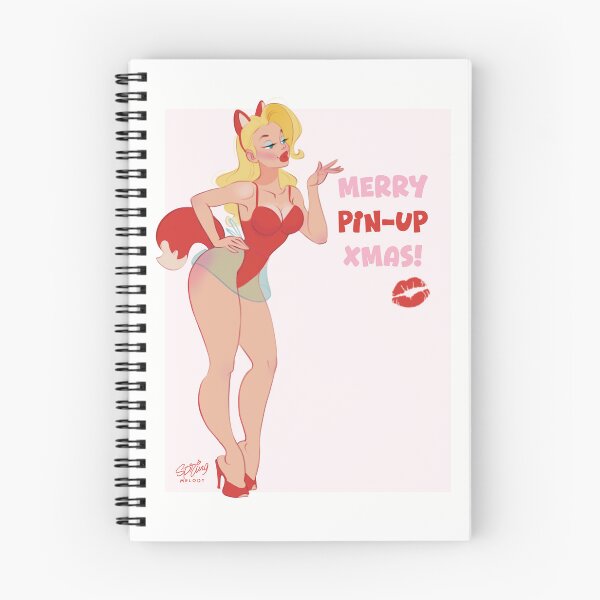 Item preview, Merry Christmas Foxy Pin-Up  designed and sold by springmelody.