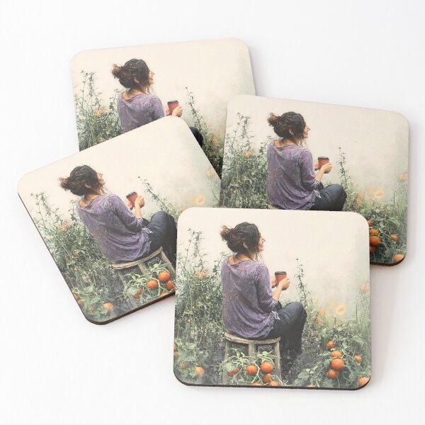 Item preview, A Morning Coffee Ritual in the Garden designed and sold by MaryFiore.