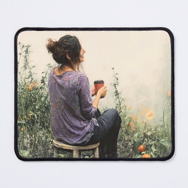 Item preview, A Morning Coffee Ritual in the Garden designed and sold by MaryFiore.