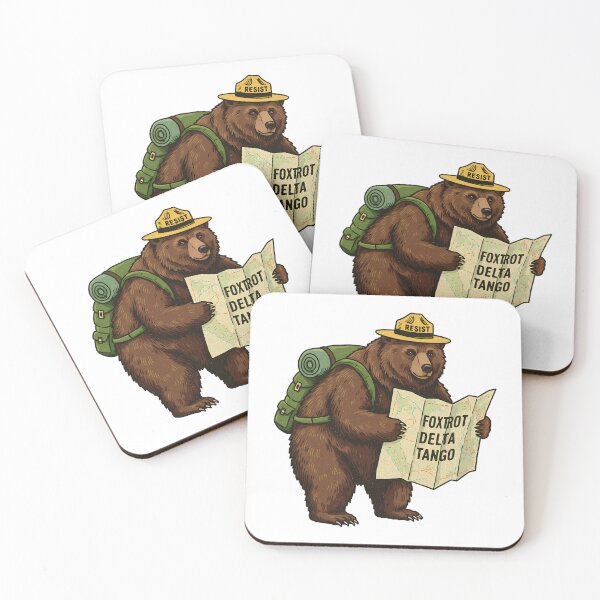 Item preview, FDT Resist Bear, Anti Trump FDT, National Parks Forest Service - Foxtrot Delta Tango designed and sold by MisterrAB.