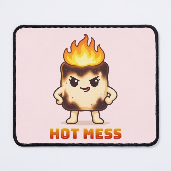 Item preview, Hot Mess – Flaming Funny Marshmallow for Light Colored designed and sold by EmersionPrints.