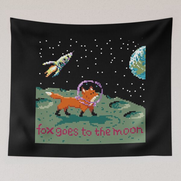 Item preview, Fox Goes to the Moon designed and sold by Foxloxart.