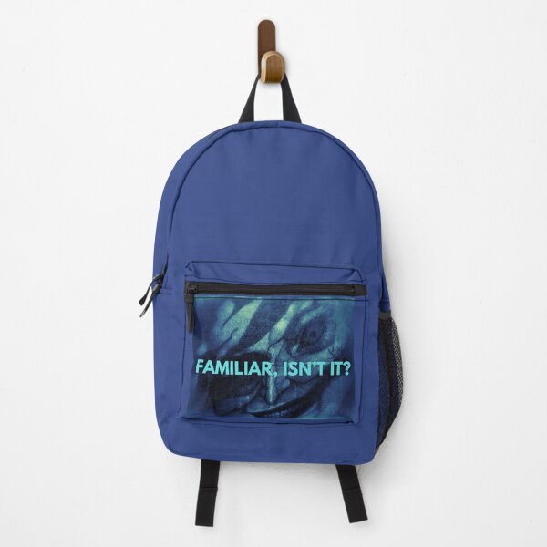 Item preview, Familiar, Isn’t It? – Sinister Grinning Face Blue Abstract Art designed and sold by Anomaly Effect.