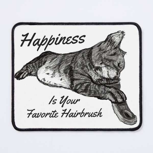 Item preview, Happiness is Your Favorite Hairbrush designed and sold by Felt Cute Handcrafts.
