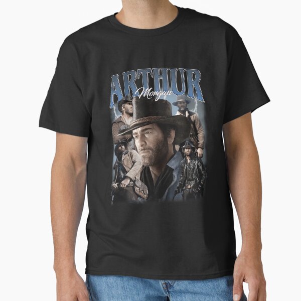 Vista previa del artículo con la obra «Arthur Morgan Retro de los 90 para videojuegos, regalo para hombres y niños.», diseñado y vendido por obuzadaf.