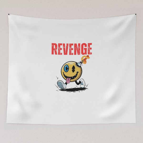 Item preview, Revenge Smiley – Dark Humor Retro Streetwear designed and sold by MOTAS FASHION .