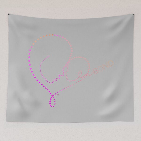 Item preview, Mother child bond with gradient orange/pink designed and sold by EB-DigitalART.