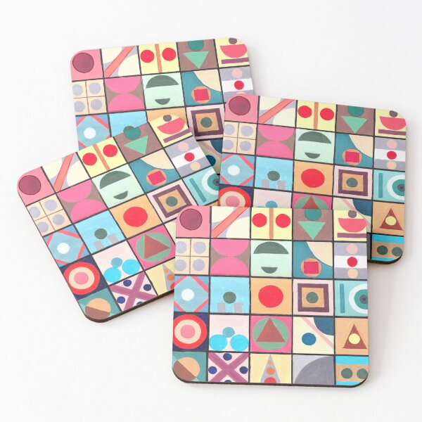 Item preview, abstract geometric print pattern  designed and sold by adbrotherstudio.