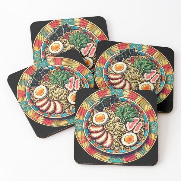 Item preview, Authentic Japanese Ramen Bowl | Traditional Noodle Soup Art Print designed and sold by DrawHandArt.