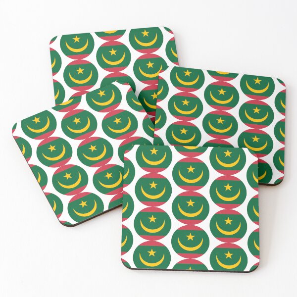 Item preview, Mauritania | Mauritanian Flag Round designed and sold by flagstickers.