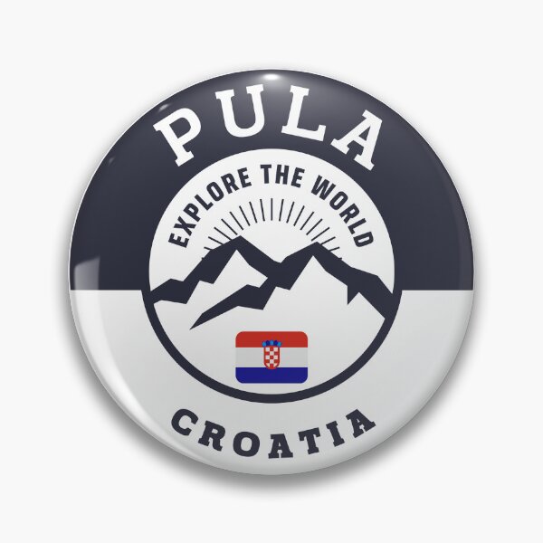 Item preview, Pula Croatia Black and White Crest designed and sold by World Designs.