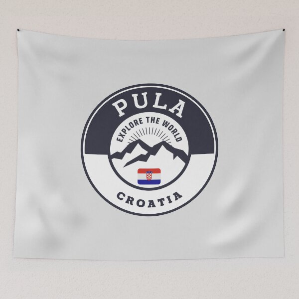 Item preview, Pula Croatia Black and White Crest designed and sold by World Designs.