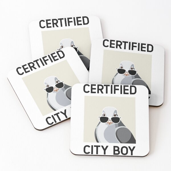 Item preview, Certified City Boy | Funny Pigeon Quote Design designed and sold by EnchantedWishes.