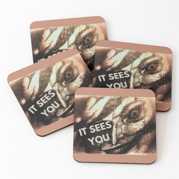 Item preview, It Sees You – Grinning Face Dark Abstract Art designed and sold by Anomaly Effect.