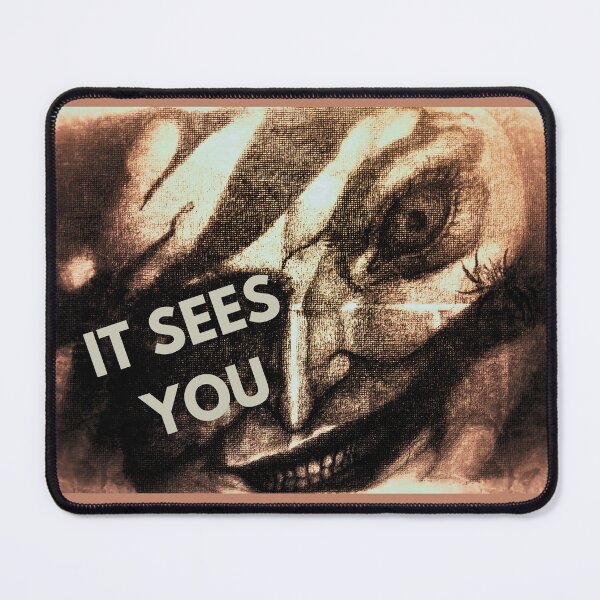 Item preview, It Sees You – Grinning Face Dark Abstract Art designed and sold by Anomaly Effect.