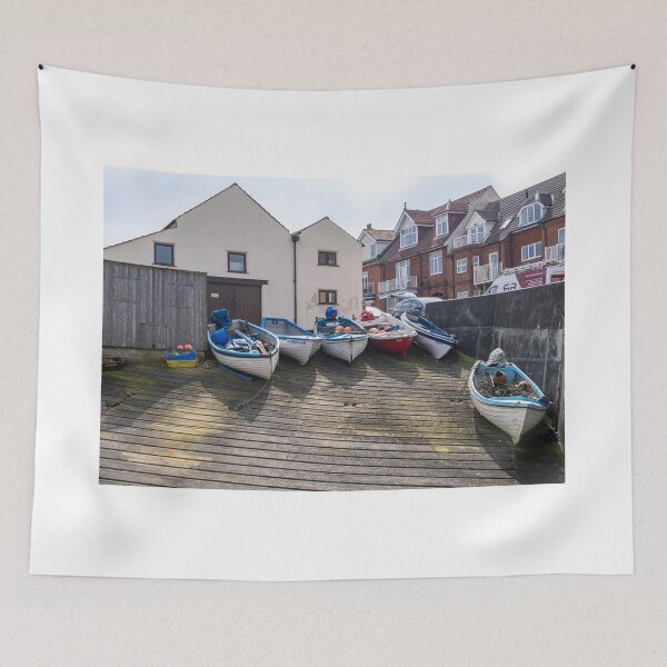 Item preview, Fishing boats in Sheringham, Norfolk coast designed and sold by yackers1.