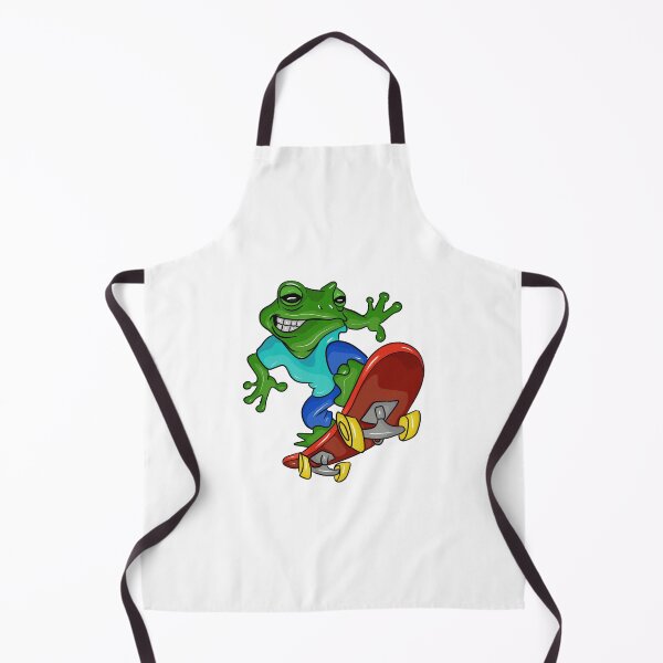 Item preview, Cool green skater frog on a skateboard designed and sold by Joncasmiart.