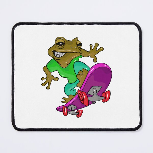 Item preview, Cool golden frog skater on a skateboard designed and sold by Joncasmiart.